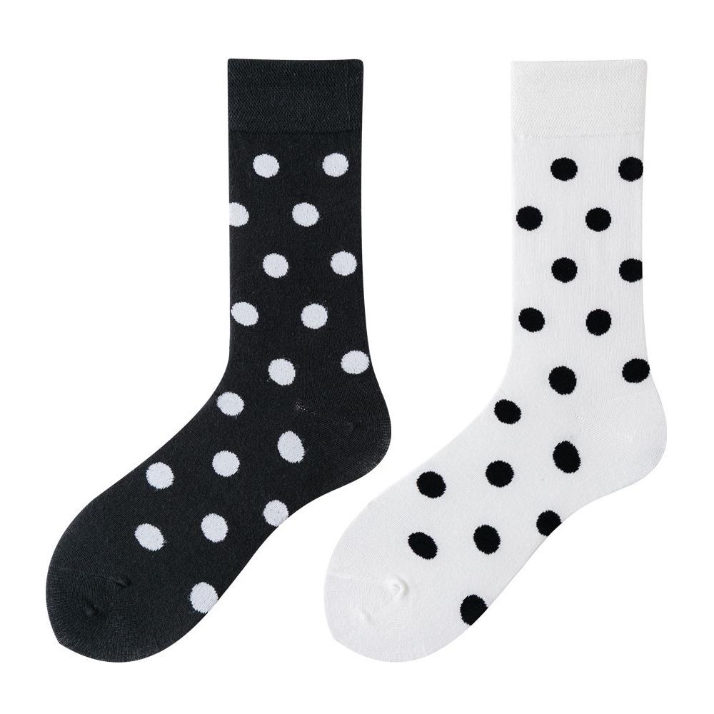Asymmetric Colorful Christmas Cotton Socks for Couples