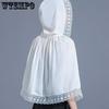 Spring Summer Sun Protection Thin Hooded Shawls Women's Casual Versatile Breathable Hooded White Cloak