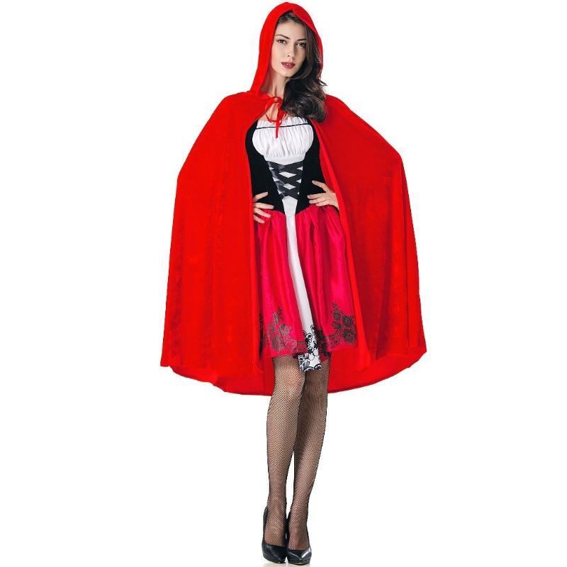 Премиальный, Утолщенный, Хэллоуинский Плащ Костюм Платья Принцессы Красной Шапочки, Сказочное Платье Королевы Выпускного