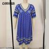 Summer Women's Dress Short Sleeve Printed Ethnic Fashion Casual Dresses