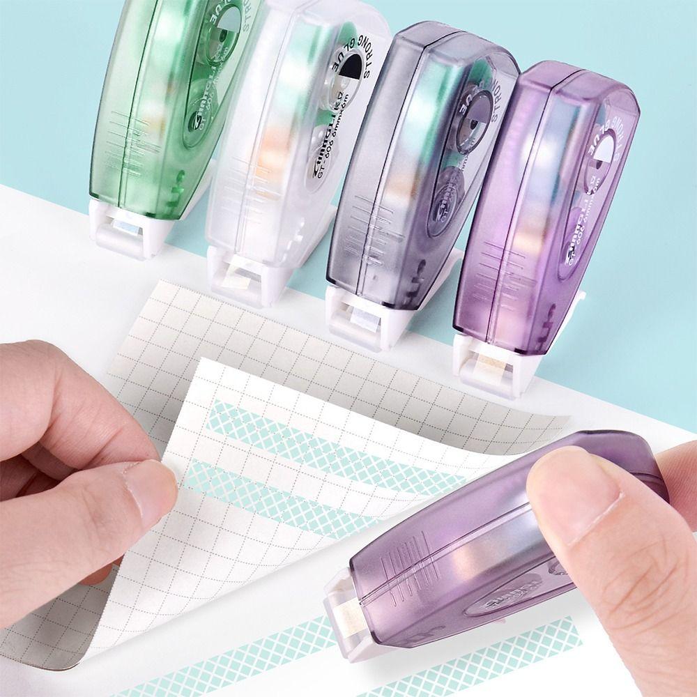 Большая емкость Точечный клейкая лента Сделай сам Скрапбукинг Клейкая лента Ручка Прочная Роликовая клейкая лента Канцелярские товары