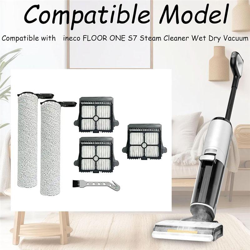AEE4-Сменные щетки-валики и фильтры для Tineco Floor ONE S7 Steam Smart Беспроводной Моющий Пылесос Очиститель Пола Запчасти