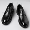 Модные мужские деловые туфли в классическом стиле из натуральной кожи, оксфорды на шнуровке, черные, коричневые, для свадьбы, формальные туфли для мужчин, новые