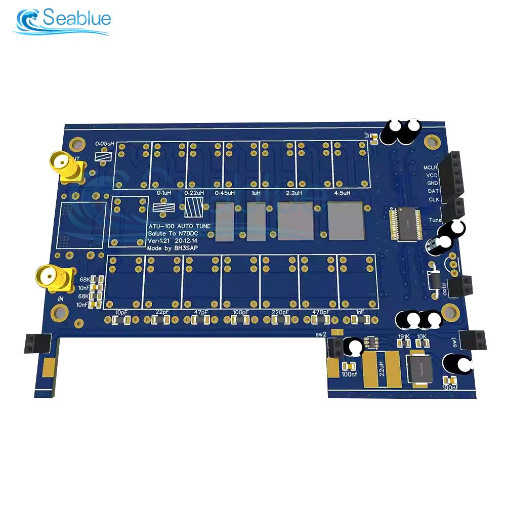 ATU100 DC 10-15V Автоматический тюнер антенны Радиосвязь Высокочастотный Коротковолновый 1.8-50MHz Цифровой дисплей OLED От N7DDC