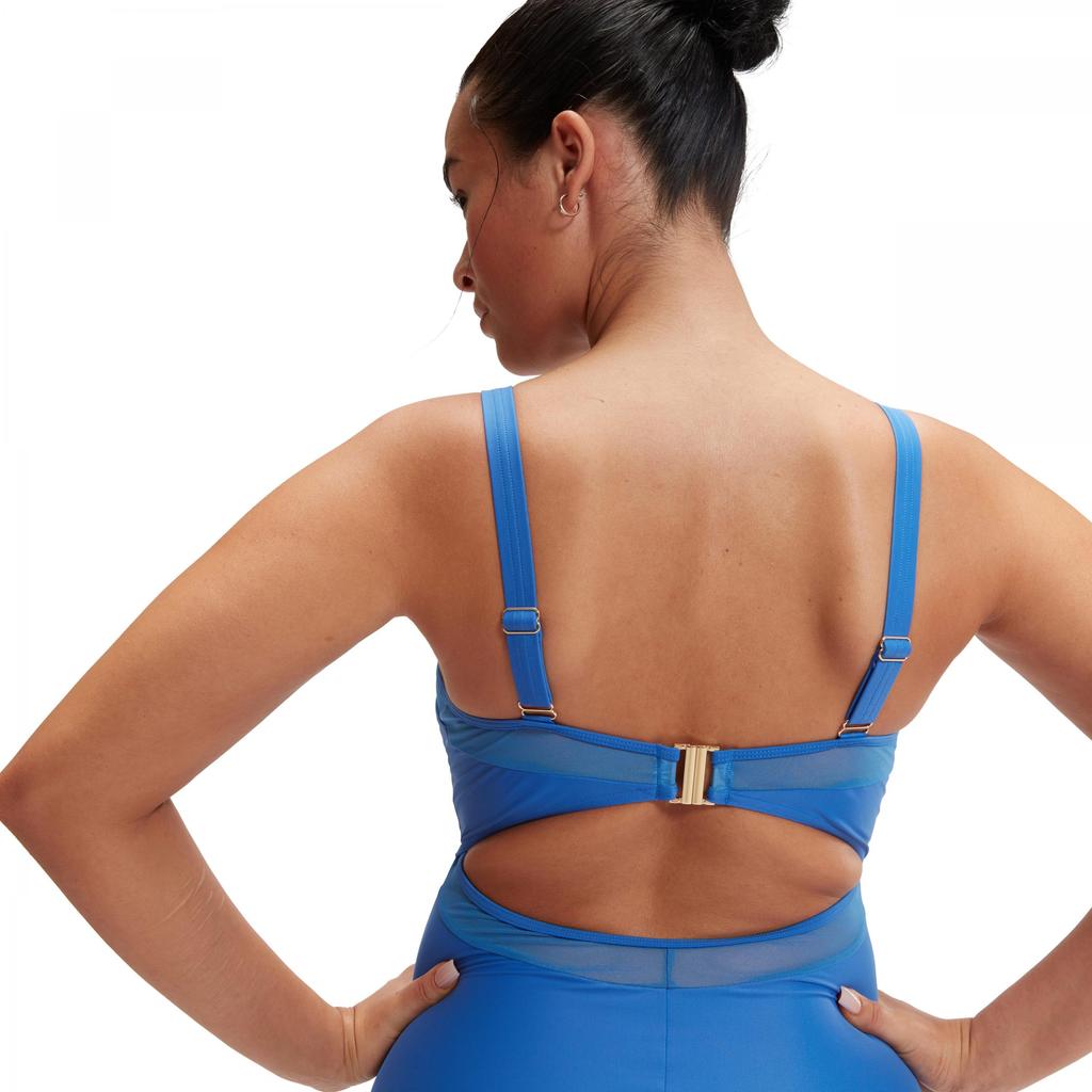 Speedo Womens/Ladies Shaping Mesh Detail One Piece Swimsuit