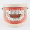 Хип-хоп зубы Grillz циркон серебро 18 карат позолоченные зубы рэпер ювелирные изделия Iced Out Grillz для мужчин и женщин