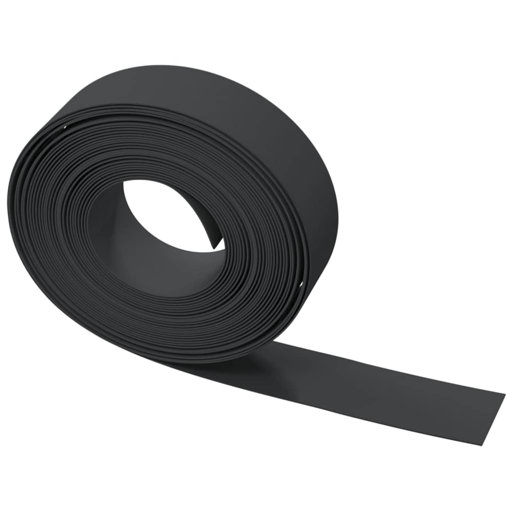 Vidaxl Obrzeża Ogrodowe, 2 Szt., Czarne, 10 M, 15 Cm, Polietylen