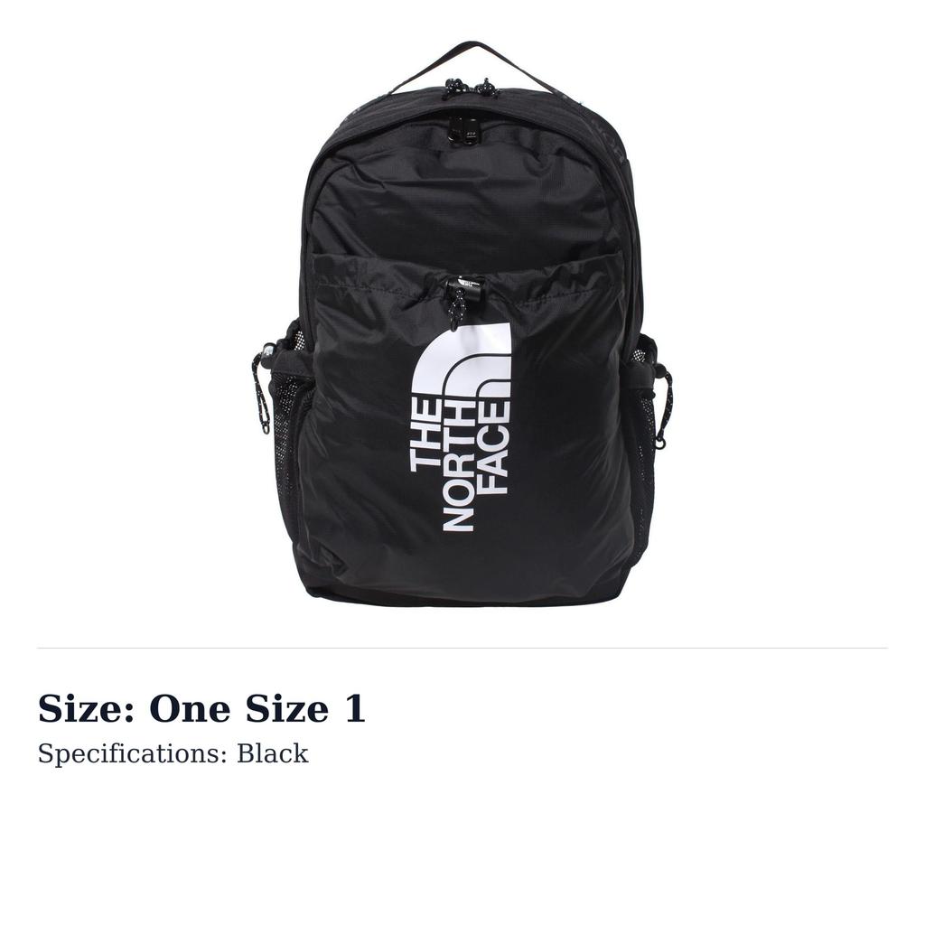 The North Face Рюкзак Двухплечевой Уличный Сумка Полиэстер Черный Мужской NF0A52TBJK3