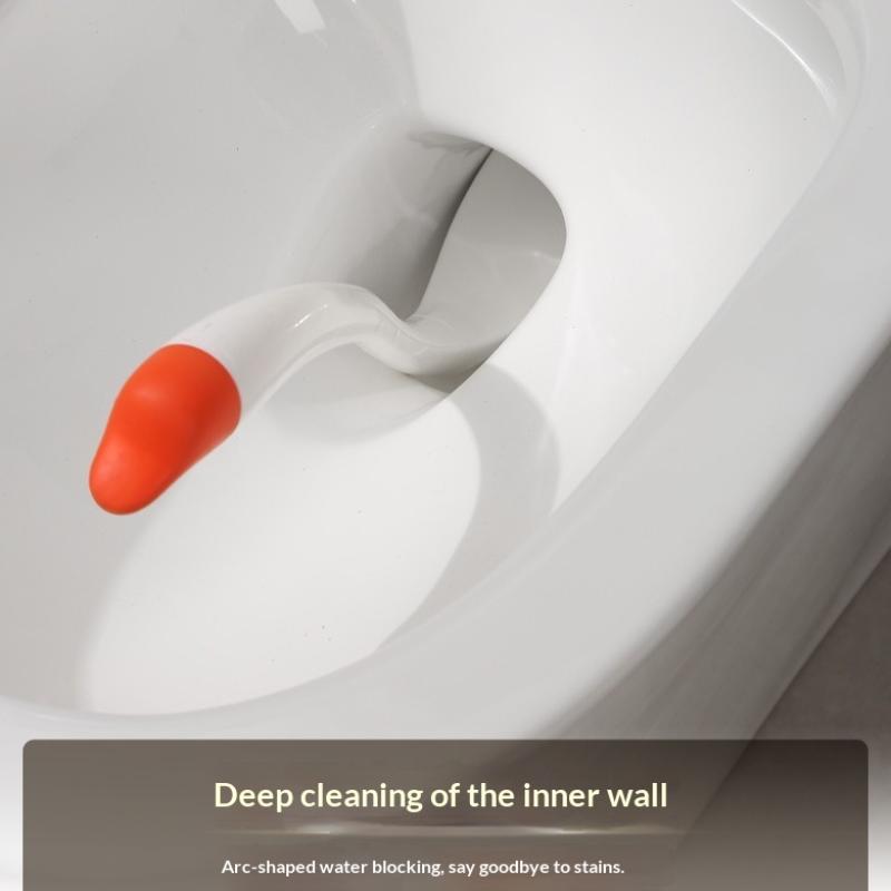 Милая Туалетная Щетка с Длинной Ручкой в Форме Лебедя Держатели для Туалета Аксессуары для Ванной Комнаты Пластиковый Поршень для Туалета Бытовой Инструмент для Уборки