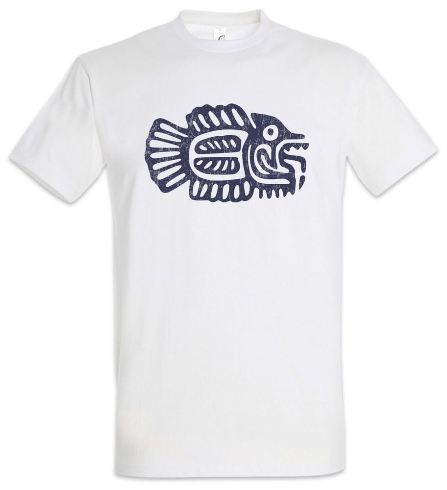 Inca Fish Symbol T-Shirt Inka Empire Tattoo American Indians Tribe Sign