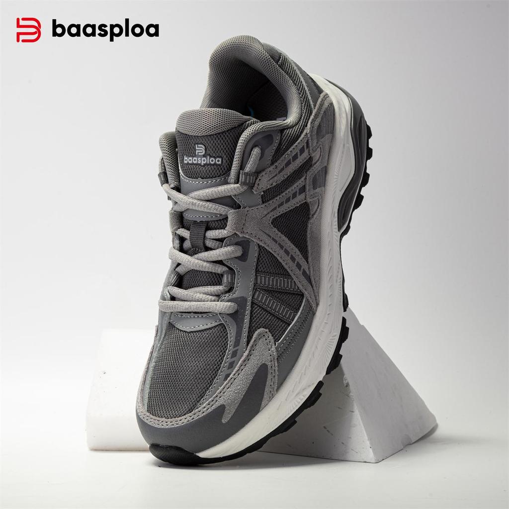 BAASPLOA Мужские кроссовки для бега, сетчатые, дышащие, мужские кроссовки для бега на открытом воздухе, нескользящие, ретро, мужские модные кроссовки для бега на открытом воздухе