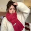 Solid Color Winter Cashmere Scarf Warm Shawl Wrap New Long Tassel Scarves  Women