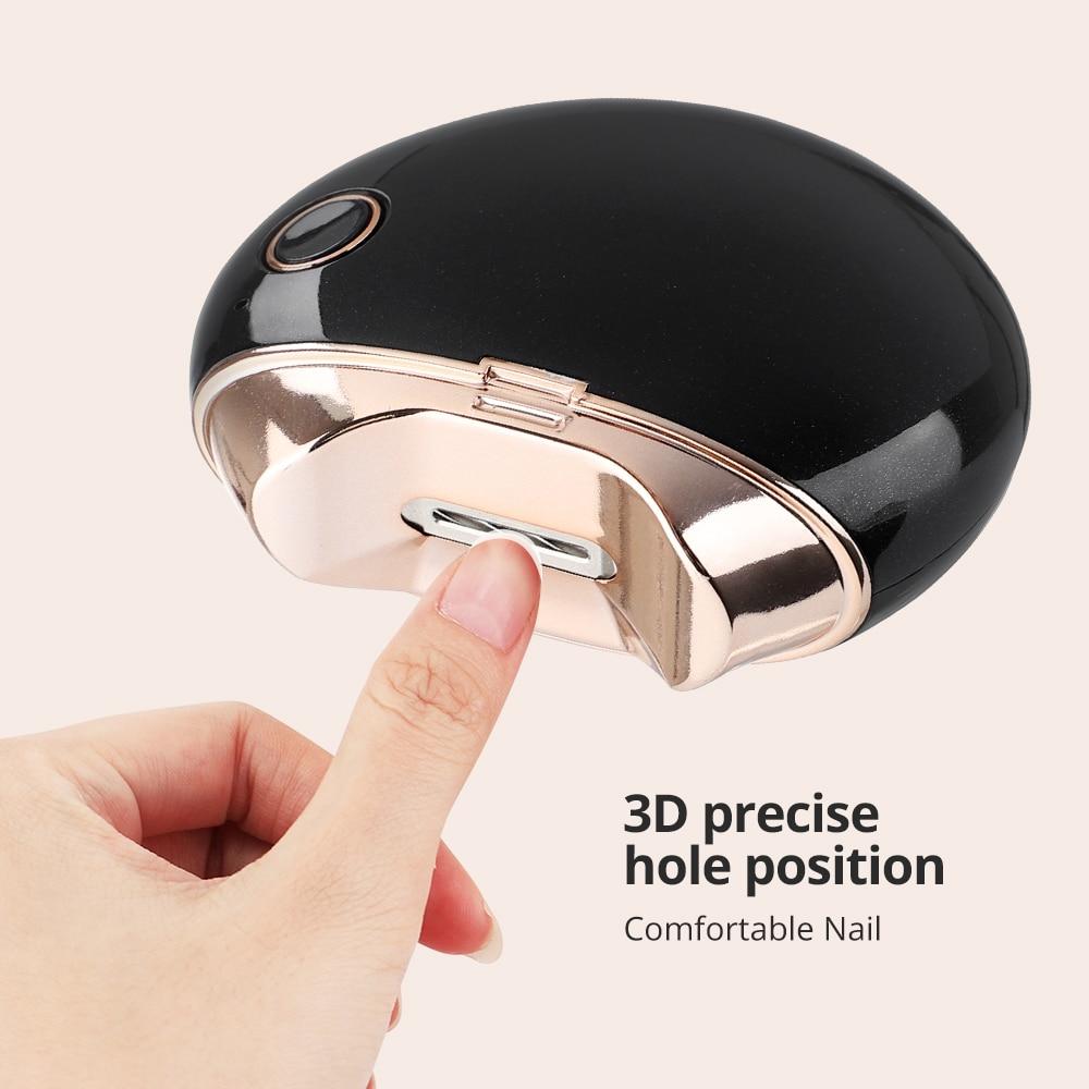 Электрическая машинка для стрижки ногтей, автоматическая маникюрная шлифовальная машинка для взрослых, детский триммер, ножницы для ногтей, машина для ногтей с защитой от брызг, зарядка через USB