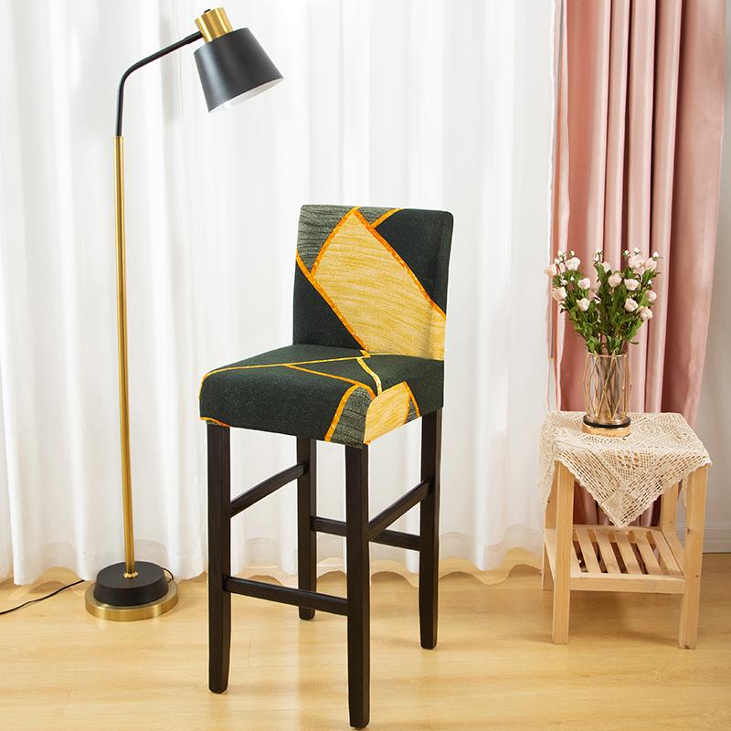 Stretch Bar Stool Covers for Counter Height Chairs Kitchen Dining Room Cafe Furniture Protection Slipcovers