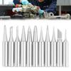 3/5/10/11/12/15/17Pcs Universal Soldering Tip Internal Heating Strong Oxidation Resistance Long Service Life Sturdy Solder Iron Tip Factory