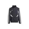 Originals Colorblock Three-Stripe Zip-Up Collar Cropped Jacket Men Jacket Black JF8736