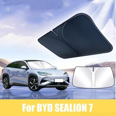 Для BYD Sealion 7 Sea Lion 07 EV 2024 2025 2026 2027 Автомобильный солнцезащитный чехол на лобовое стекло Защита от УФ Автозапчасти
