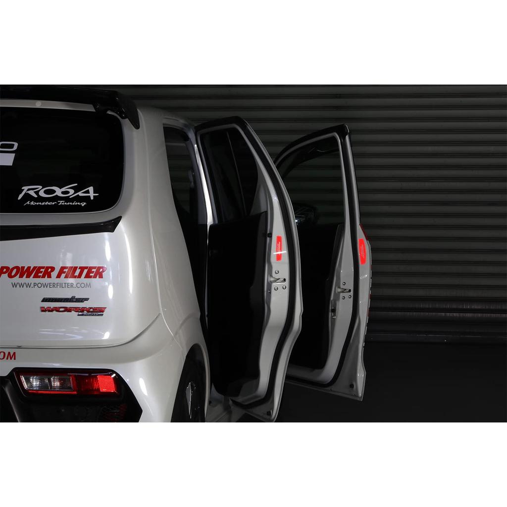 MONSTER SPORT Отражатель на дверь Универсальный для Suzuki и других Набор для безопасности в темное время суток Светоотражающие наклейки, Транспортные средства, 4, Наклейки,