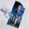 1pc M-Mbappe Beach Towel with Custom Name, Beach and Seaside Swimming Pool Equipment, Fashion Pattern, Rectangular, Travel Essential