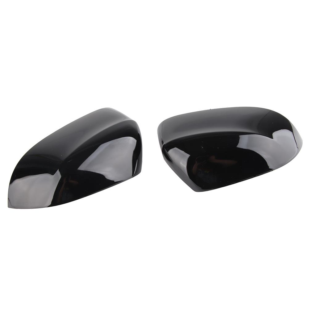 1 пара боковых накладок на зеркала заднего вида, глянцевые черные, стильные, прочные, легкие, накладки на дверные зеркала