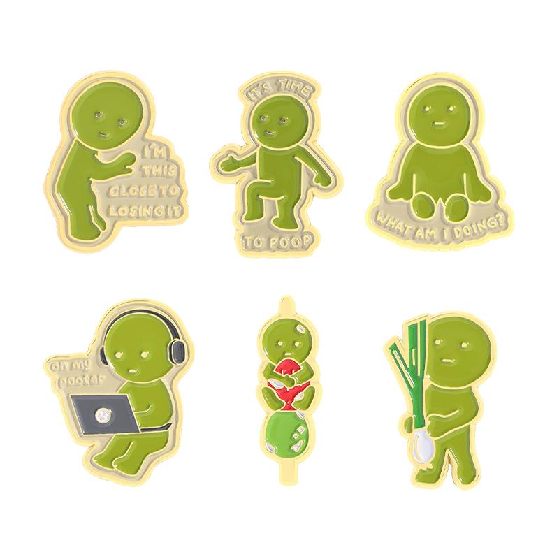 3-6 шт./набор Эмалевые значки с персонажами аниме-фильмов, Броши с кошкой Турбо-бабушкой, Подглядывающие значки на лацкан, Забавные украшения, Подарок для друзей