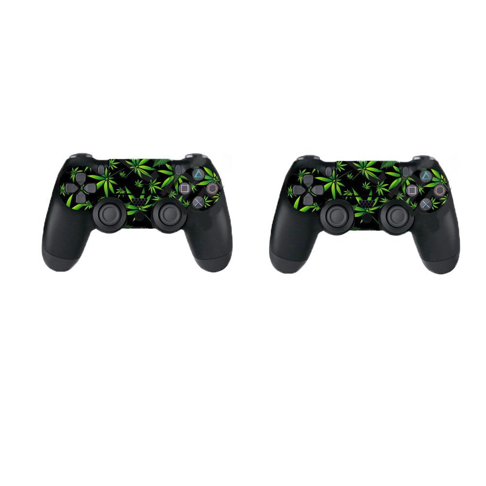 Защитная наклейка-скин с защитой от царапин для консоли + наклейки на контроллеры для PS4 Slim