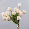 7 Heads High Quality Artificial Silk Cloth Tulip Flower Bundle For Wedding