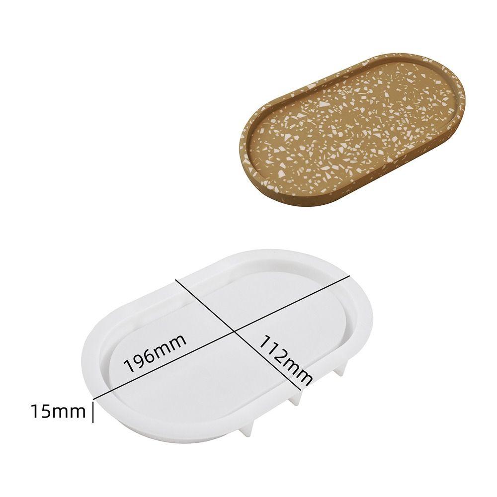 Овальная форма для подноса, силиконовая кристаллическая эпоксидная форма для хранения ручной работы, украшение для дома