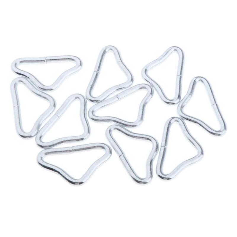 50 шт. Треугольные кольца-пряжки-соединители для батута, высокопрочные V-образные кольца-пряжки для замены и ремонта, просты в использовании