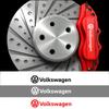 Для VOLKSWAGEN 6 шт. Автомобильные наклейки на суппорты, стайлинг кузова для Volkswagen Touareg Jetta Scirocco Beetle Tiguan Golf Passat To