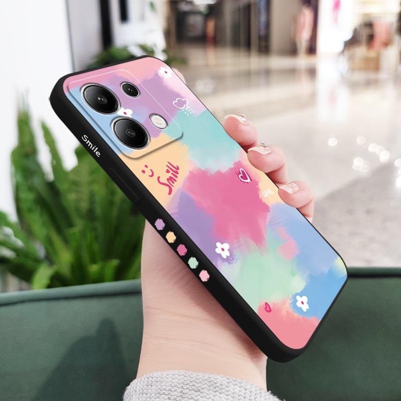 Чехол для телефона «Радужный цветок» для Xiaomi Redmi Note 13 12 12S 11 11S 10 10S 9 9S Pro Plus 4G 5G, чехол из жидкого силикона