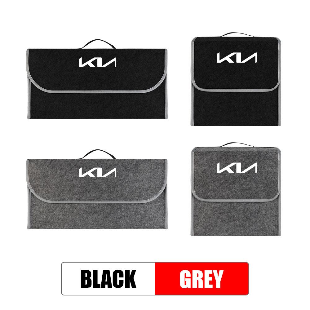 Large Capacity Car Trunk Storage Bag Soft Felt Organizer Box Accessories For KIA Sportage Picanto Rio Ceed Cerato Soul Sorento MT8