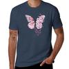 Floral Pink Butterfly TShirt Casual Streetwear Short Sleeve Tee