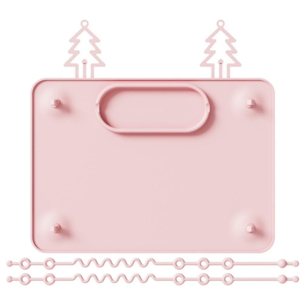with 2 Straps Baby Placemats Silicone Baby Plates High Quality Suction Plates  for Infants Toddlers