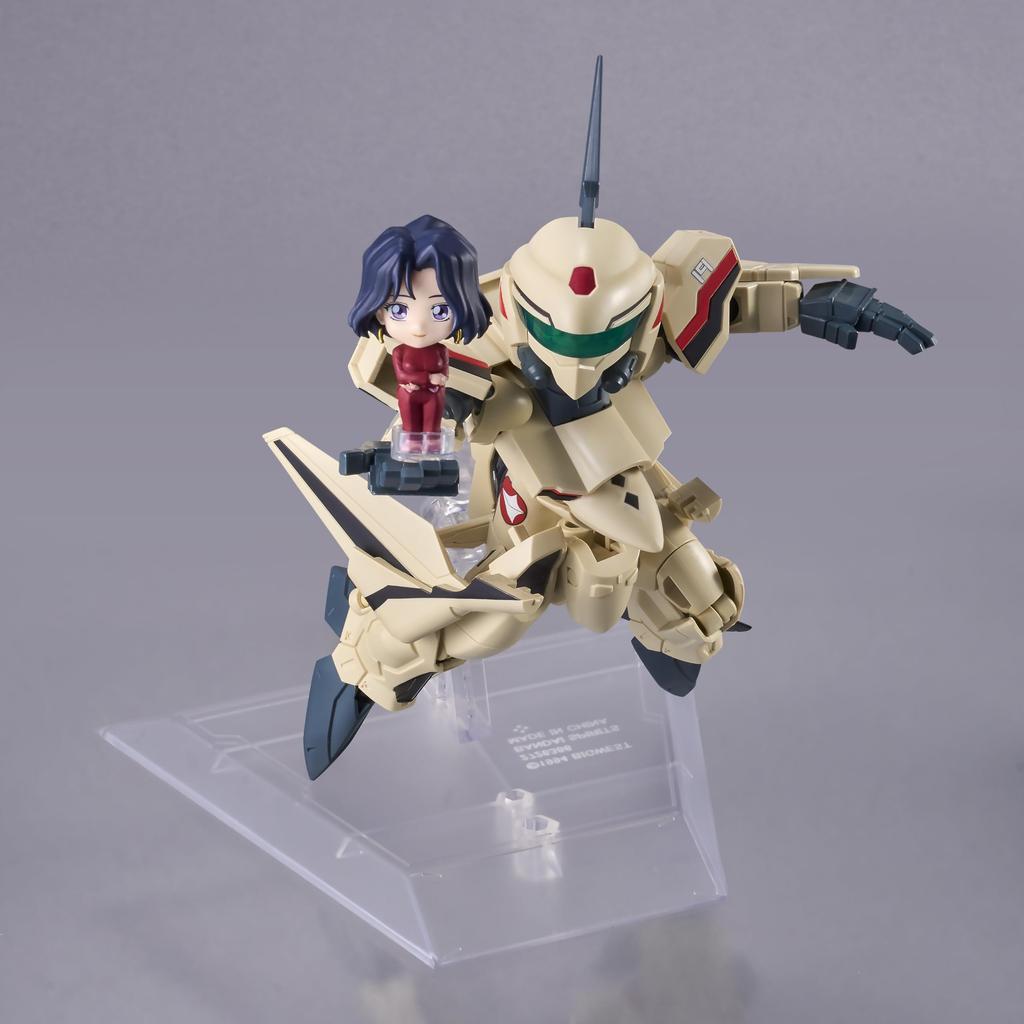 TAMASHII NATIONS TINY SESSION Macross Plus Dyson with Myun Fan Loan 110mm Painted Movable Figure YF-19 (Isamu Machine) Approx. PVC&ABS