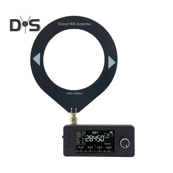 0,5-108 МГц портативный мини-радио перезаряжаемый карманный размер 1,9-дюймовый IPS экран вседиапазонный радиоприемник HF/SW/MW/VHF радио