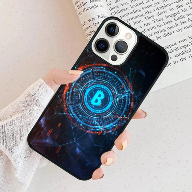 Чехол для телефона BTC Bitcoin для iPhone 17 Air 15 16 Чехол 11 13 14 Pro Max 12 Plus Max Fundas