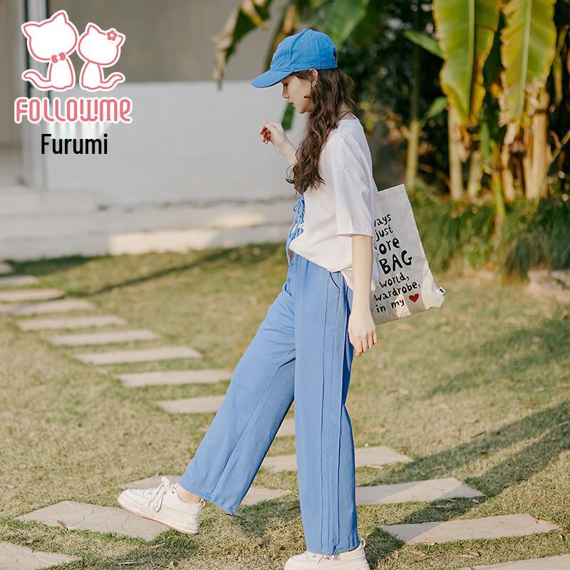 Fulomi Girls' Summer Short Sleeve & Pants Set
