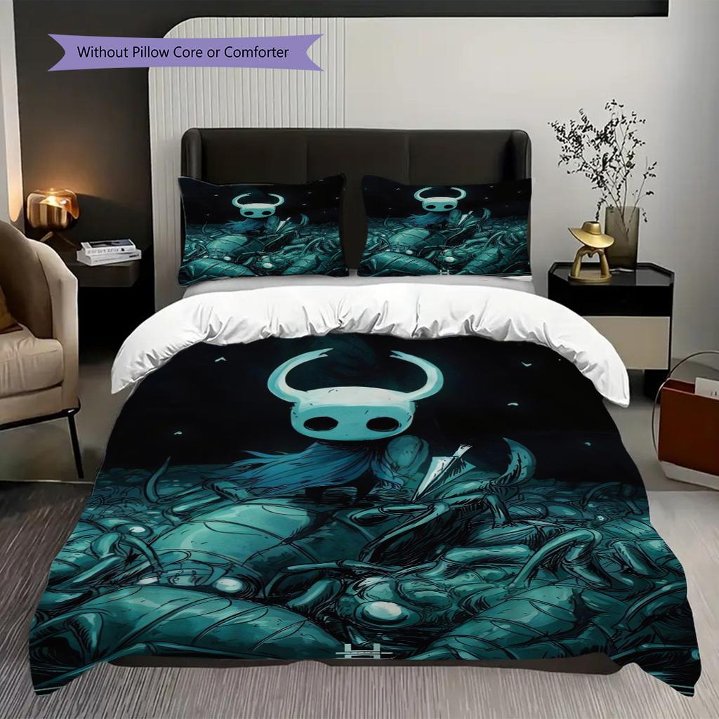 Mystical Guardian Aura Bedding (1 * duvet cover + 2 * pillowcase, without core) 2D Flat Christmas birthday gift Bedding set Soft and comfortable