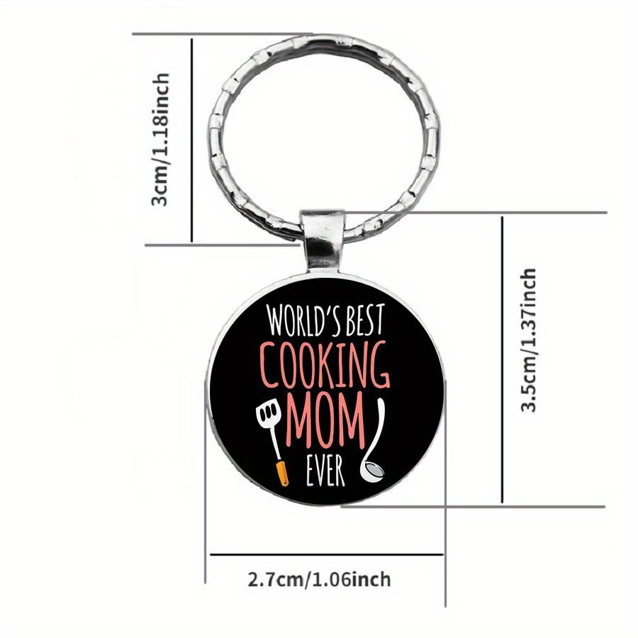 Картина маслом «Я люблю готовить» Маминый повар ЭТА МАМА ЛУЧШАЯ В МИРЕ Яйцеварка Кухонный инструмент Время Брелок с драгоценными камнями Брелок для шеф-повара Кухонный работник