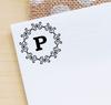 Printtoo Alphabet P Monogram Octagon Celtic Swirl Frame Self Inking Rubber Stamp Office