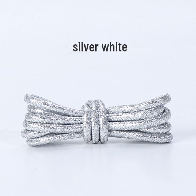 Цветные переливающиеся шнурки: Золото, Розовое золото, Серебро для кроссовок - Одна пара