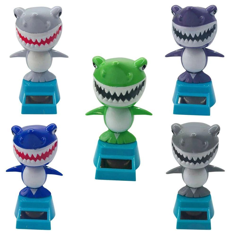 Car Ornament Solar Swing Shark Bobbling Dancing Toys Shaking Head Toy Solar Powered Shark