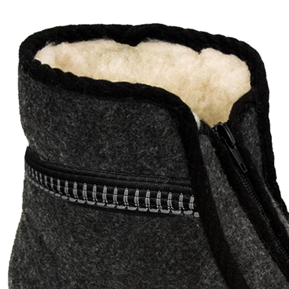 Очень теплые шерстяные тапочки-ботинки для мужчин и женщин, домашняя зимняя обувь из овчины (Размер 36-46)