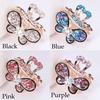 Fashion Women Gifts Crystal Rhinestone Claw Barrette Hair Clip Claw Mini Butterfly Hairpins