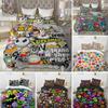 Cartoon Monster Duvet Cover King Queen Size Lovely Funny Animal Bedding Set for Kids Boys Girls Anime Polyester Comforter Cover
