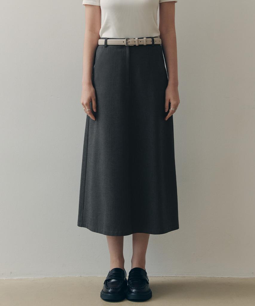 Zero Street Chloe Long Skirt / Charcoal
