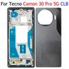 Для Tecno Camon 30 Pro 5G CL8 Крышка аккумулятора Задняя часть Средняя рамка Передняя рамка Корпус Дверца Аксессуары для мобильного телефона Запасные части