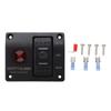 3 Way Bilge Pump Switch Panel Man Off Auto Bilge Pump Float Switch with LED Light for Ships and Yachts DC12V