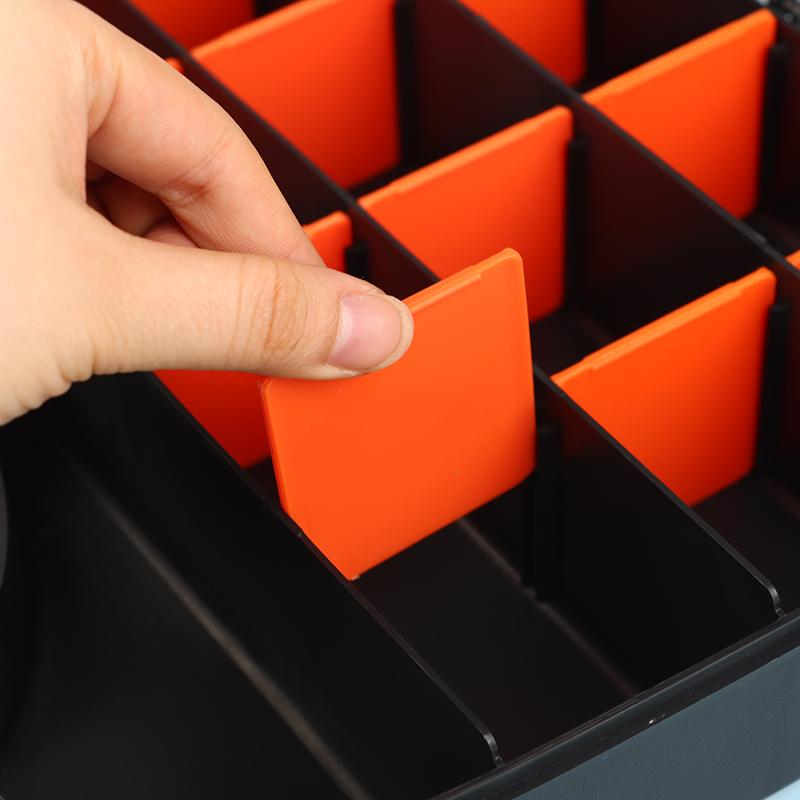 Ящик для инструментов Органайзеры и хранение Пластиковый контейнер Отсек Регулируемый съемный ящик для инструментов Крепеж Винт